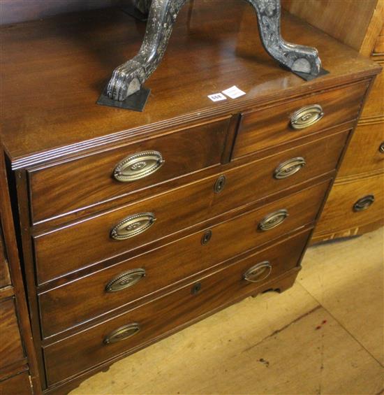 Regency mahogany straight front chest